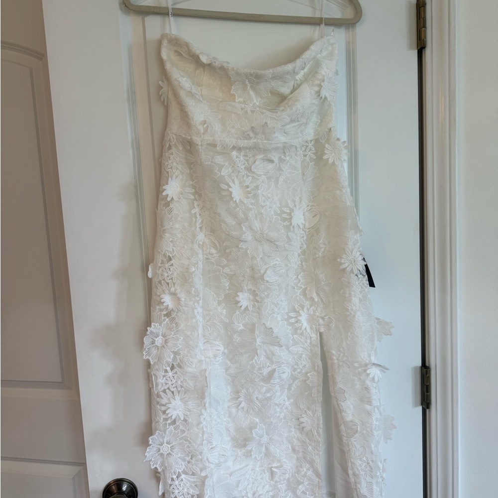 Lulu's Ivory Lace Dress